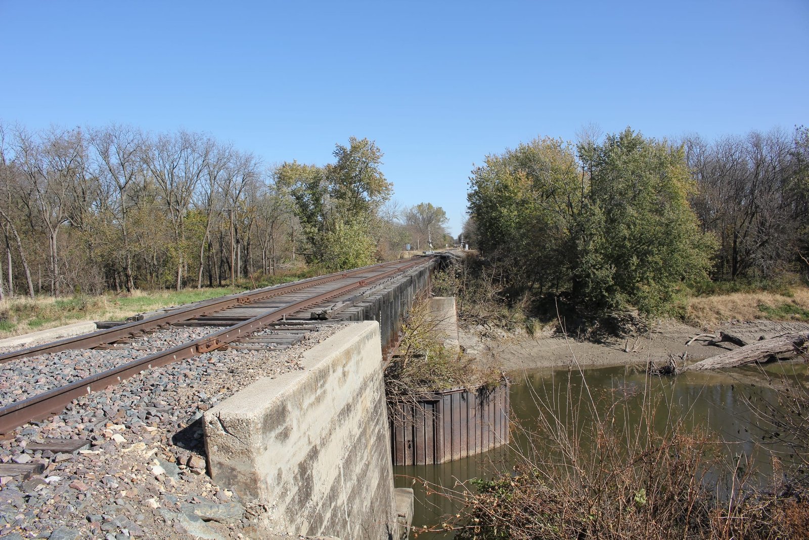 Looking north